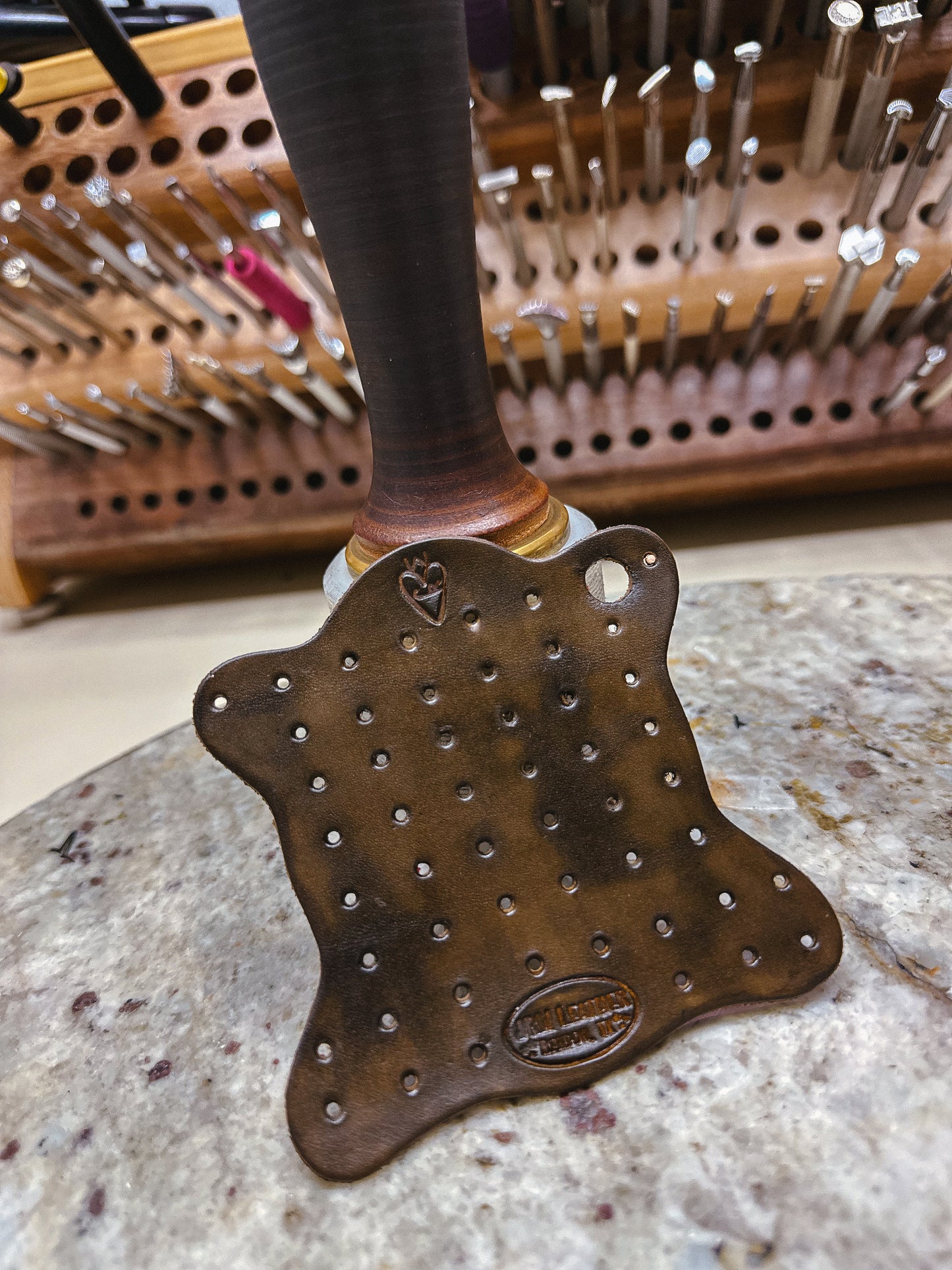 Leather Hide Shaped Earring Display