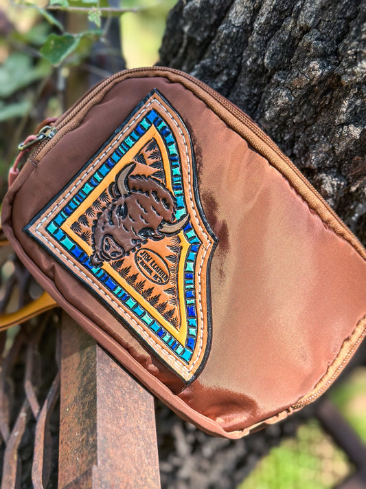Buffalo and Turquoise Fanny Pack