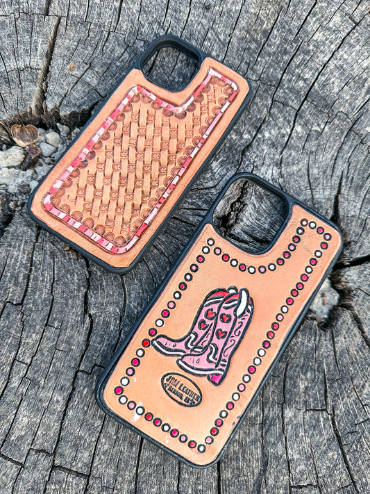 Tooled Leather IPhone Case