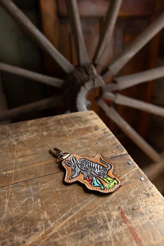 Standing Armadillo Purse Charm