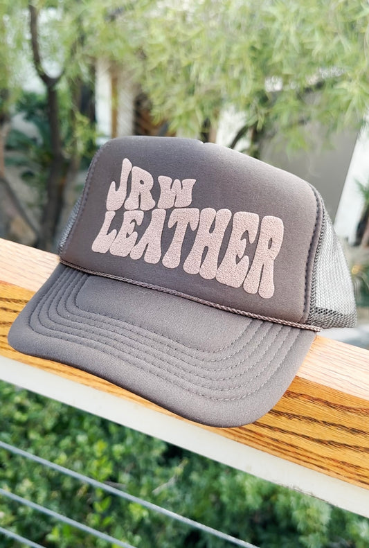 JRW Leather Brand Trucker Cap