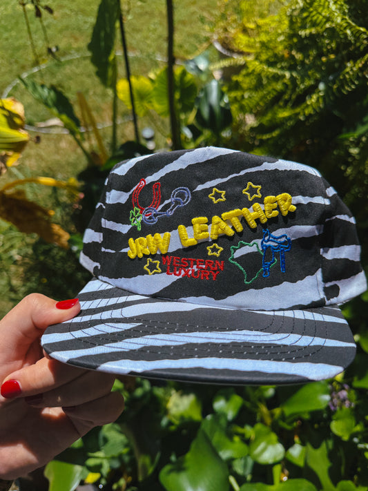 Vintage Style Zebra Trucker Hat