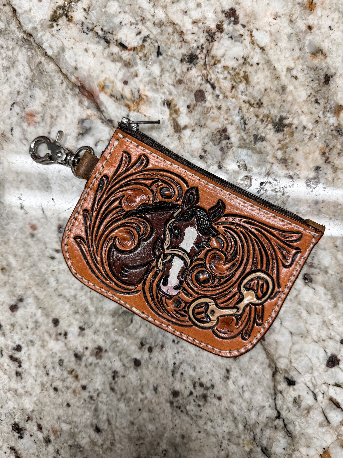 Horse Bit Vintage Concho Wallet
